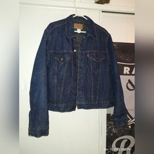 Vintage Levis denim Troy horse blanket coat mens 46